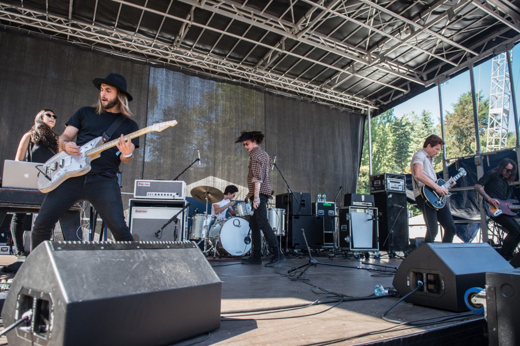 Bad Things and their rockstar/athletic star guitarist Shaun White. You know, that guy that won olympic medals for snowboarding. Photo by Morgen Schuler