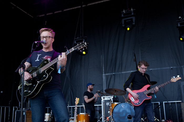 Campfire Ok's upbeat performance was perfect for a sunny festival day. Photo by Anna Erickson