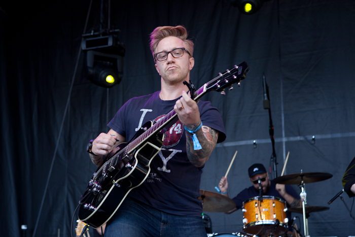 Campfire Ok's upbeat performance was perfect for a sunny festival day. Photo by Anna Erickson