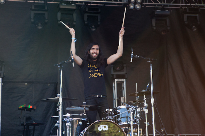 Mexican Institute of Sound pumped up the crowd with their latin electronic beats. Photo by Anna Erickson