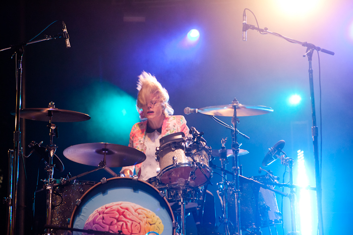 Neon Trees went all out in their performance with constant intensity. Photo by Anna Erickson