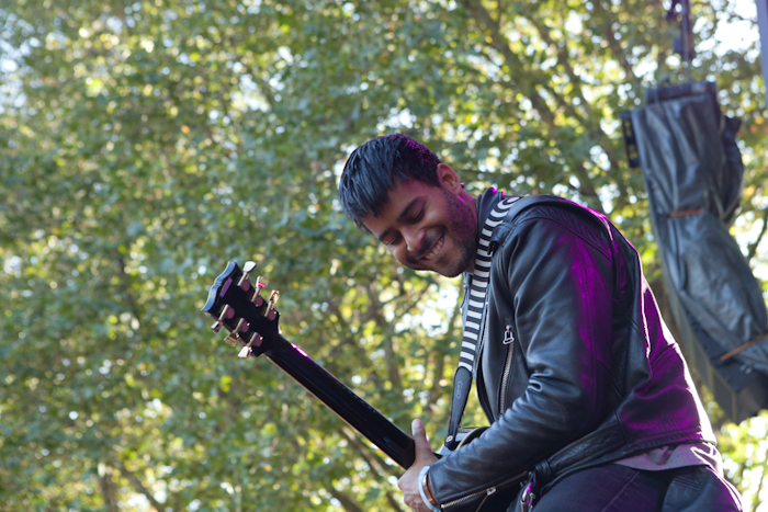 The crowd swooned over Twin Shadow's romantic rock ballads. Photo by Anna Erickson