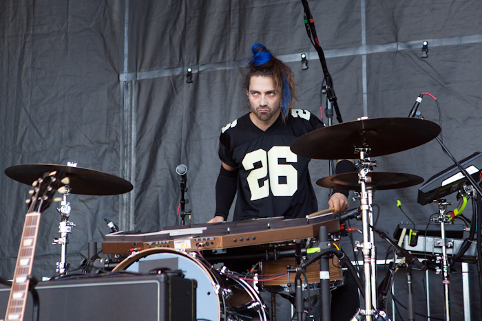 The crowd swooned over Twin Shadow's romantic rock ballads. Photo by Anna Erickson