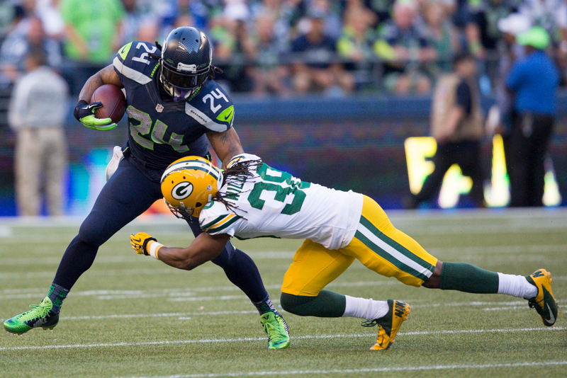 Lynch's 110-yard performance  ought to answer that question.