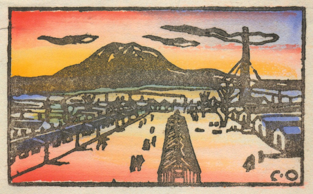 Obata's holiday-card view of the Topaz camp.Terry Heffernan