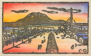 Obata's holiday-card view of the Topaz camp.Terry Heffernan