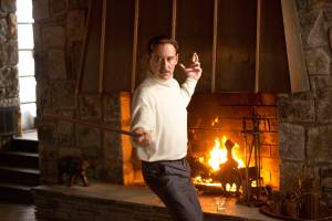 Kline as the famous swordsman.