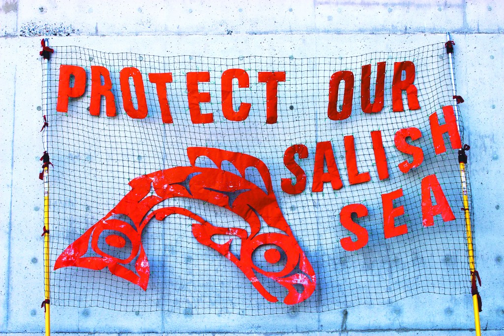 More than 300 gathered at the Daybreak Star Indian Cultural Center to rally for the Salish.