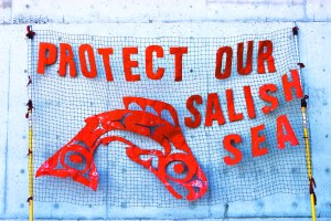 More than 300 gathered at the Daybreak Star Indian Cultural Center to rally for the Salish.