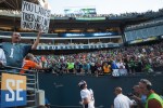 Seattle fans mock Denver players as they head to the locker-room post-loss.