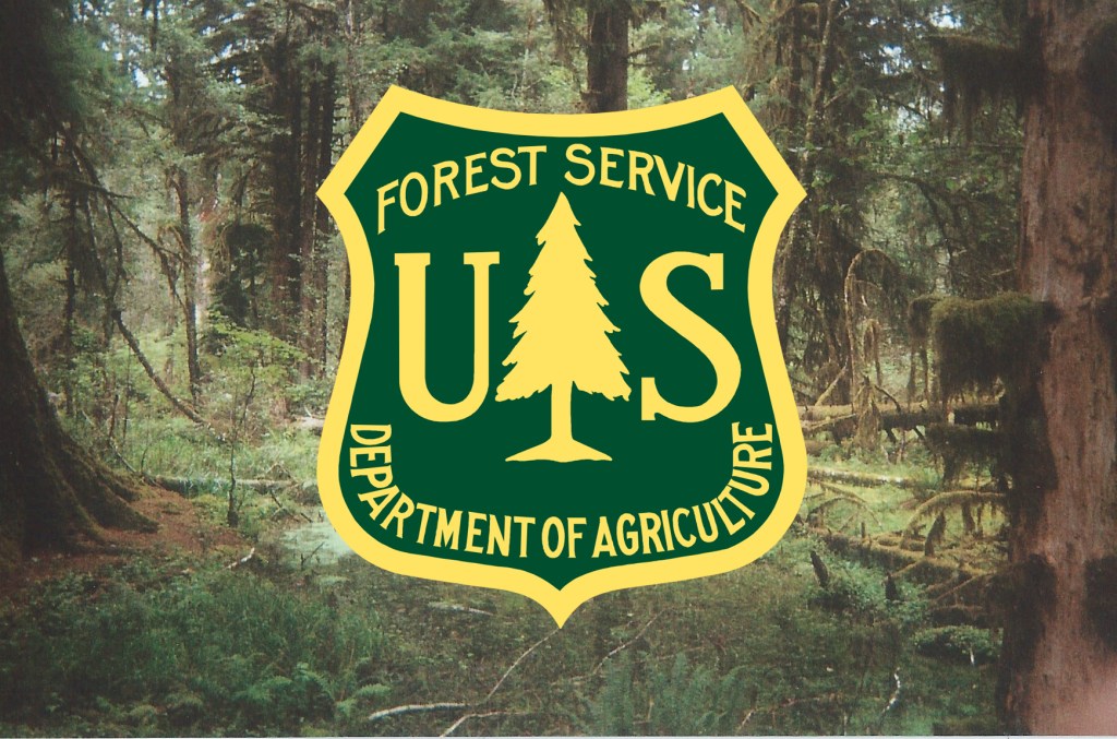 Above: Forest Service Chief Tim Tidwell is the one on the left