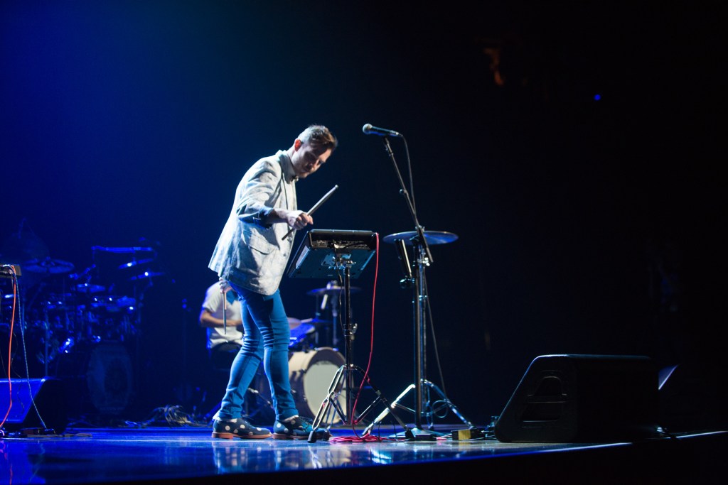 Fun poppy band Bright Light Bright Light opened up for Elton creating an air of lightness and excitement in prep for the man himself.