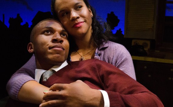 Treavor Boykin (with Marquicia Dominguez) as the doomed young Monroe. Paul Bestock