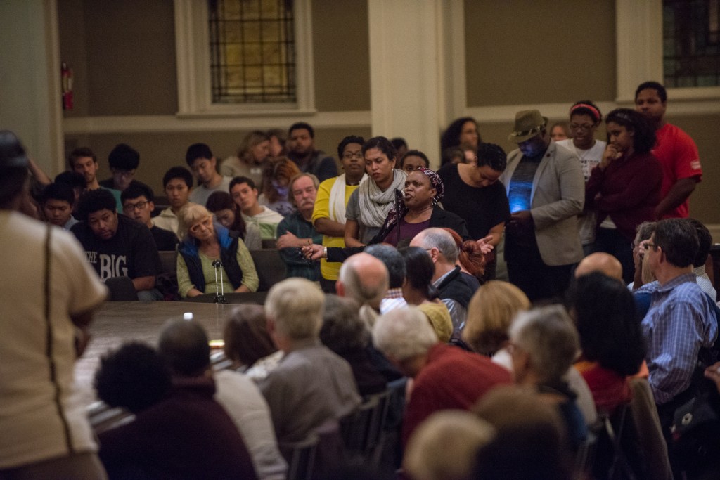 Empassioned attendees asked how they can make their communities better. Photo by Morgen Schuler