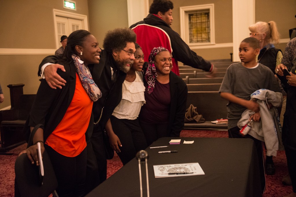 Dr. West spoke with everyone that wanted a handshake, photo, or autograph. A kind soul thorugh and through. Photo by Morgen Schuler