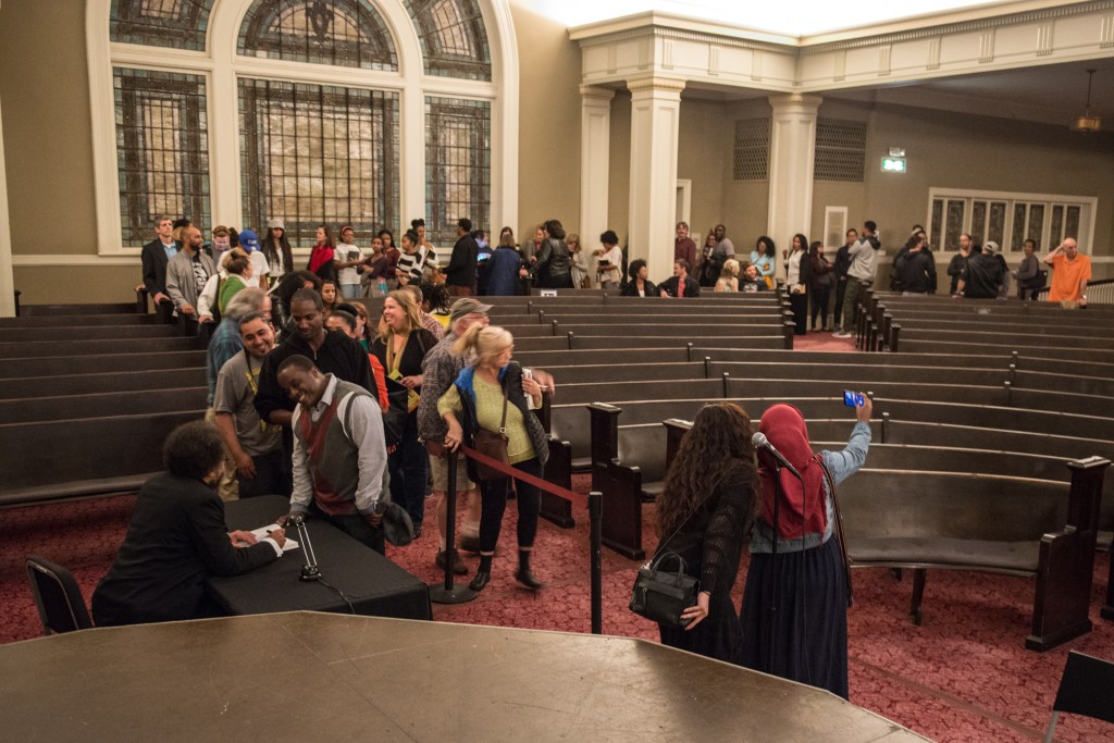 Dr. West spoke with everyone that wanted a handshake, photo, or autograph. A kind soul thorugh and through. Photo by Morgen Schuler