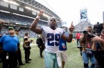 Dallas running back DeMarco Murrary exits the field after his team's 30-23 victory over the Seahawks in Seattle, WA.