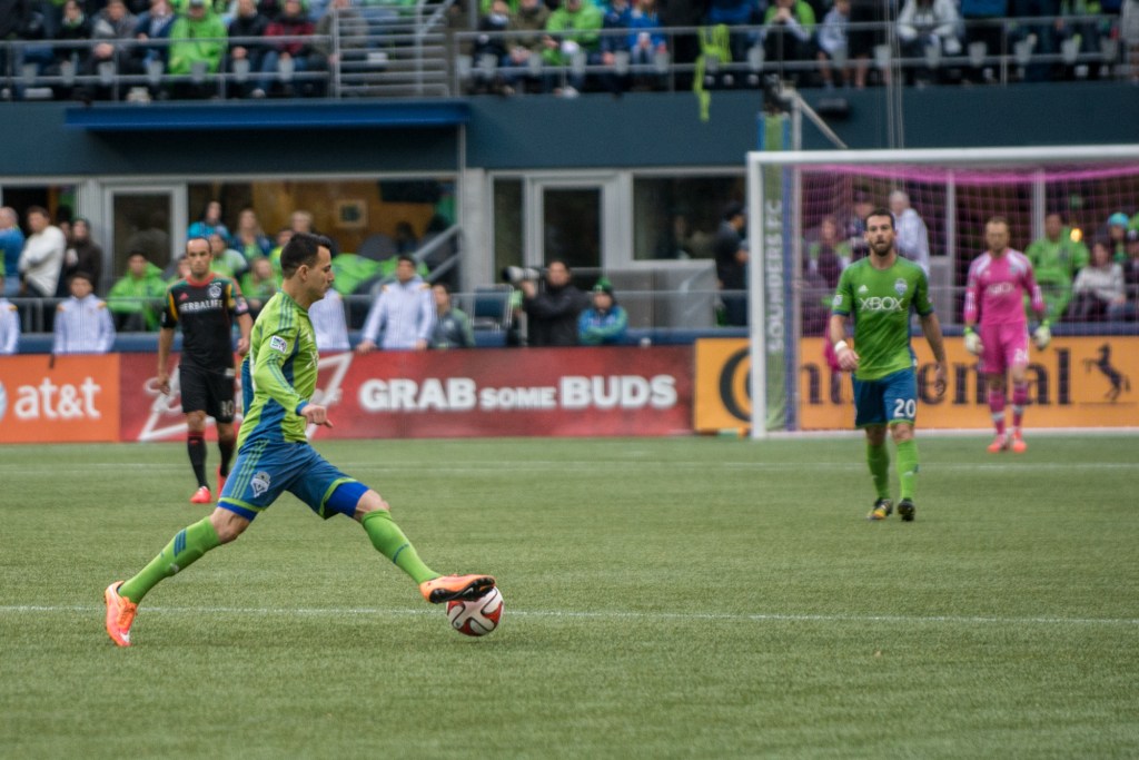 The fresh vitality that Marco Pappa brought to the team when he was subbed in at the end of the game turned things around. Photo by Morgen Schuler