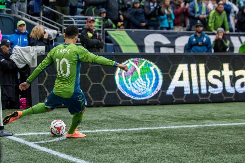 In mere minutes, Pappa was able to get the ball back and keep posession for some real plays to take place. Photo by Morgen Schuler