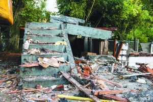 This is all that remains of Genesis House.