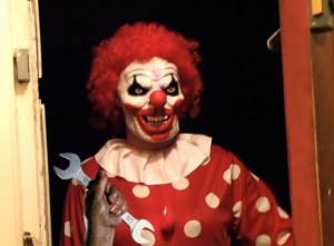 Watch out gropers, Wrench Clown isn't having any of your touchy-feely nonsense.