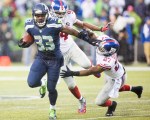 Seattle running back Christine Michael runs upfield for a 45-yard gain in the fourth quarter.