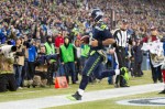 Russell Wilson runs into the end zone for a touchdown in the fourth quarter.