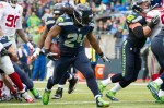 Marshawn Lynch led the Seahawks in a 38 to 17 rout of the New York Giants on Sunday.