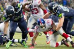 Marshawn Lynch rumbles into the end zone in the fourth quarter for a touchdown.