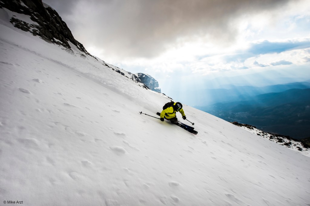 Crystal Mountain’s Tyler Ceccanti in Greece.