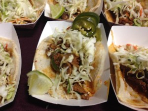 Tacos were served by Marination Ma Kai