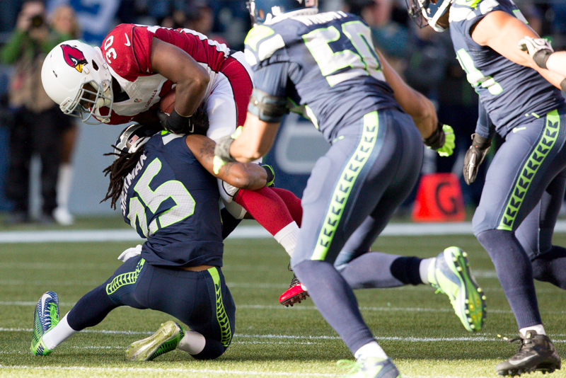 Cornerback Richard Sherman and the Seahawks defense ultimately came up victorious over the Cardinals Sunday. But first ...