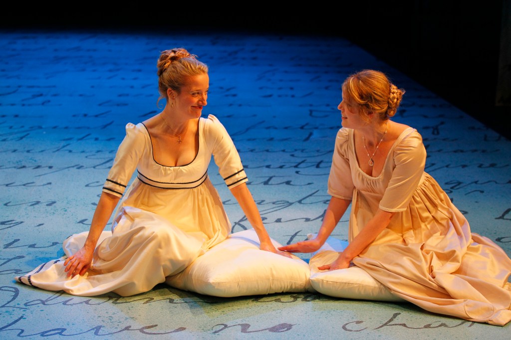 Taylor’s Elizabeth (left) with Rebecca Olson as sister Jane.