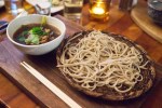 Soba noodles and broth at Miyabi 45th.