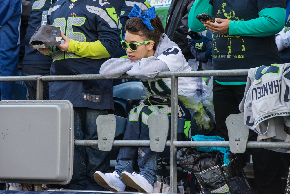 Even teenaged fans got into the 12th man spirit ... sorta.