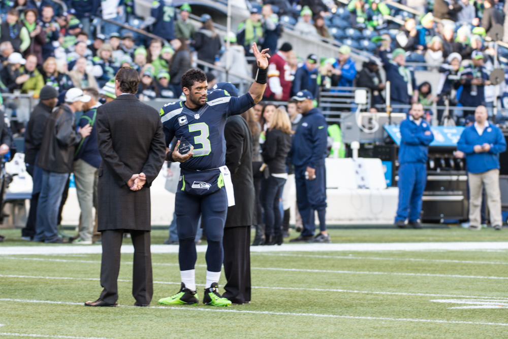 Russell Wilson was voted Seahawks' Man of the Year.
