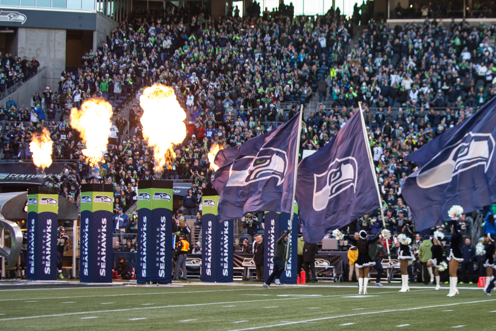 There's nothing like fire and the boom of the crowd to get the Hawks in a winning mood.