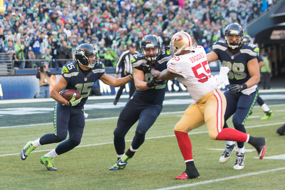 Kearse was a beast throughout Sunday's game leading the team in receiving yards.