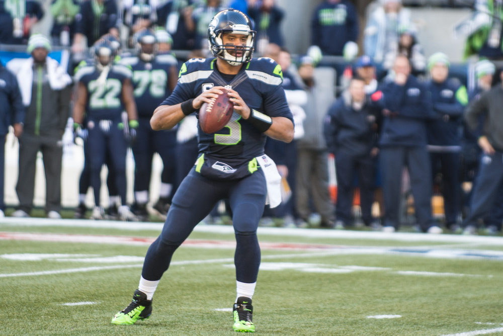 Wilson had a hard go of things in the first half but seemed to find his stride in the second.