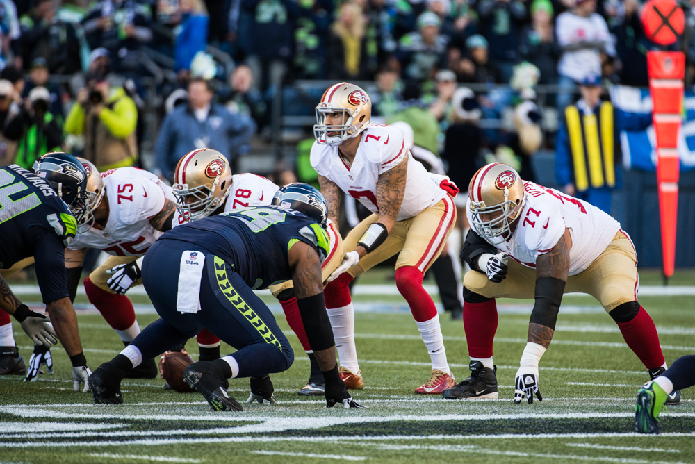 Kaepernick just couldn't get a toehold, but his running game was intact.