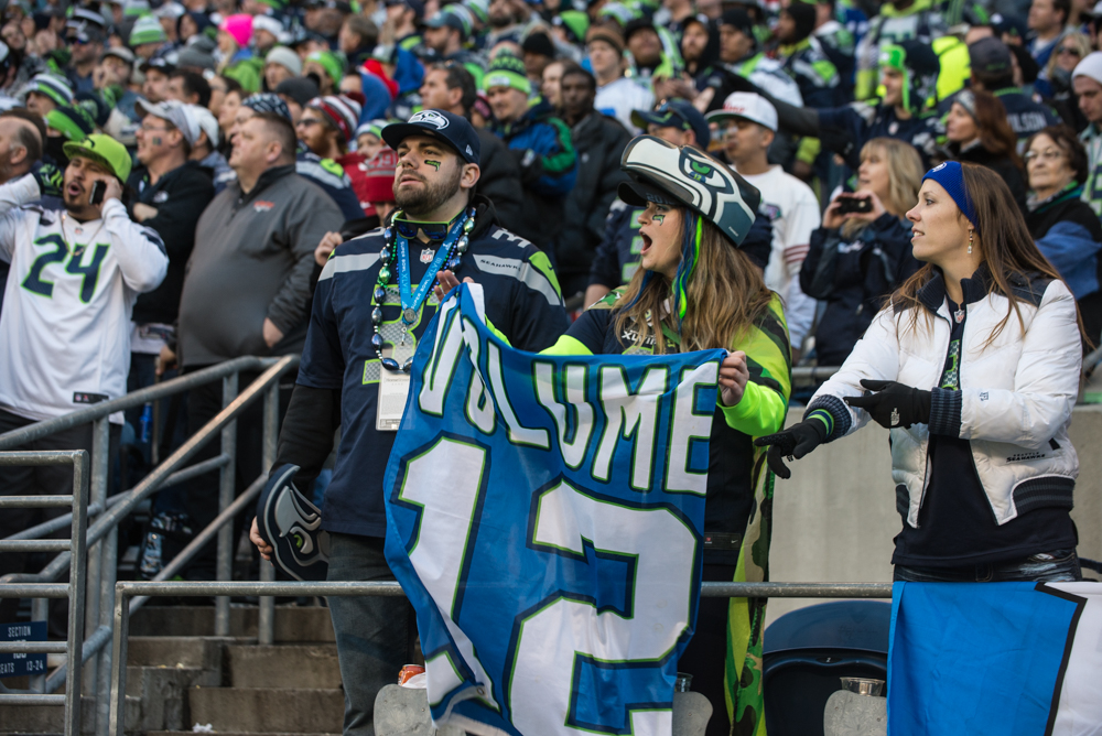 The record-breaking crowd of 68,454 was just as loud as always.