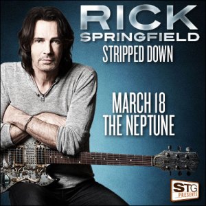 STG presents: Rick Springfield Wednesday | Mar 18 8 pm | Neptune Theatre  ﻿For all