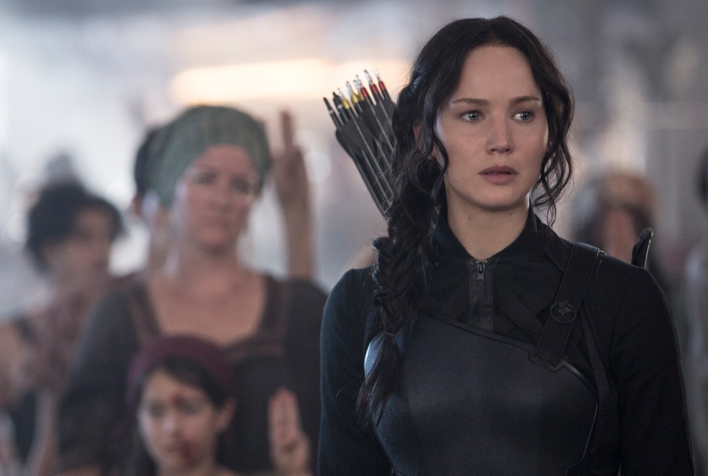 Lawrence as Katniss Everdeen in the penultimate Hunger Games movie.Murray Close/Lionsgate