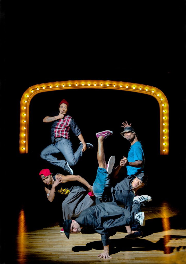 Amy O’Neal’s crew (clockwise from top left): Michael O’Neal Jr., Mozeslateef, Alfredo “Free” Vergara Jr., Fever One, and Brysen “JustBe” Angeles.