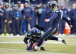 Seattle kicker Steven Hauschka completes a 45-yard field goal in the third quarter.