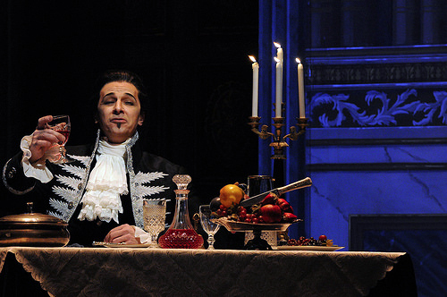 Greer Grimsley returns as Scarpia, one of the repertory’s most loathsome villains, in Seattle Opera’s production of Puccini’s Tosca, Jan. 10–24.