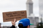  Photo by Jeremy Dwyer-Lindgren Thousands gathered peacefully in Seattle streets Monday both