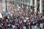  Photo by Jeremy Dwyer-Lindgren Thousands gathered peacefully in Seattle streets Monday both