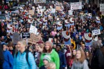  Photo by Jeremy Dwyer-Lindgren Thousands gathered peacefully in Seattle streets Monday both