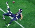 Jermaine Kearse eyes a bobbled ball, which he would eventually, improbably catch.